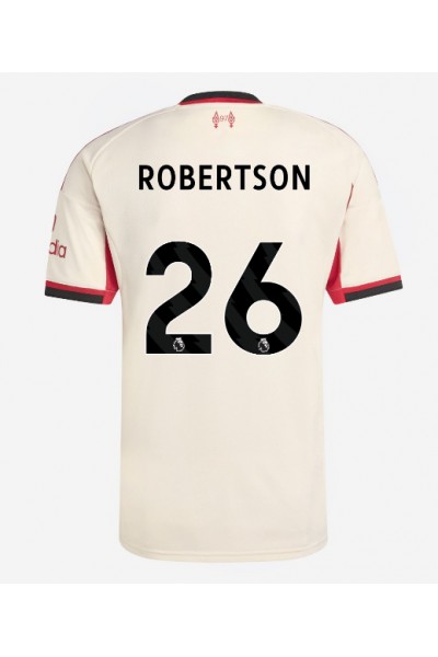 Liverpool Andrew Robertson #26 Jalkapallovaatteet Vieraspaita 2025-26 Lyhythihainen Liverpool Andrew Robertson #26 Jalkapallovaatteet Vieraspaita 2025-26 Lyhythihainen